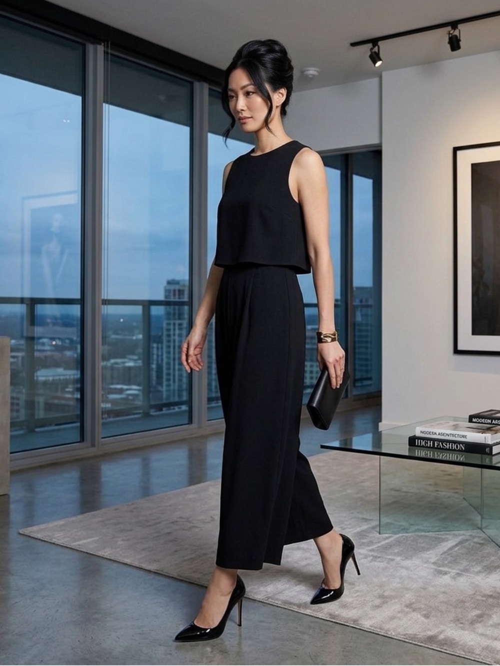 NWT Lulu’s Elegant Black Jumpsuit - Small - Picture 2 of 10